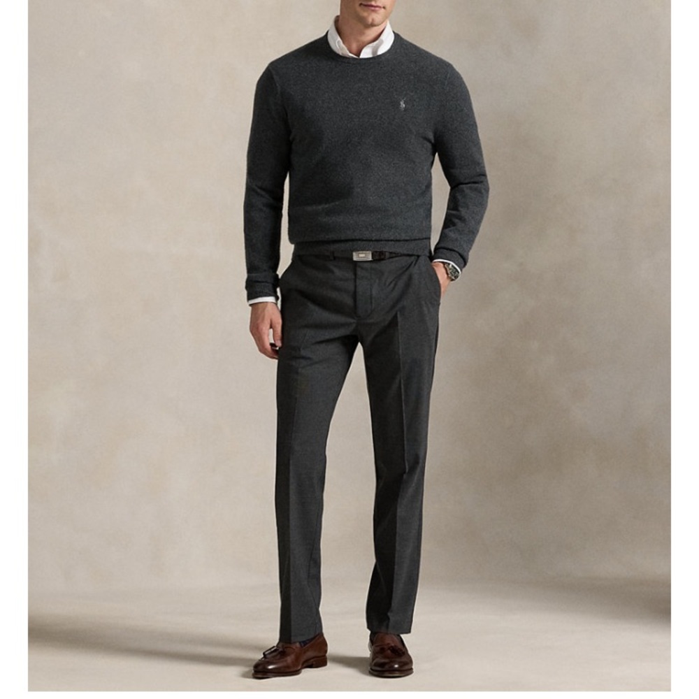 Polo by Ralph Lauren Men’s Manhasset Dark Gray Dress Pants